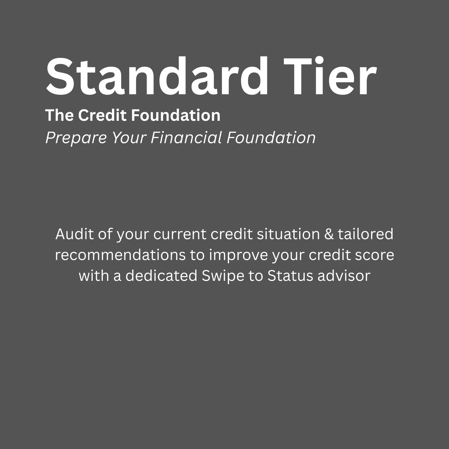 The Credit Foundation | Prepare Your Financial Foundation