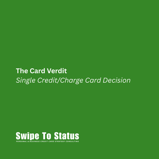 The Card Verdit | Single Credit/Charge Card Decision