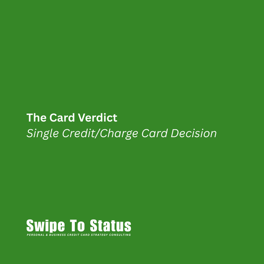 The Card Verdict | Single Credit/Charge Card Decision