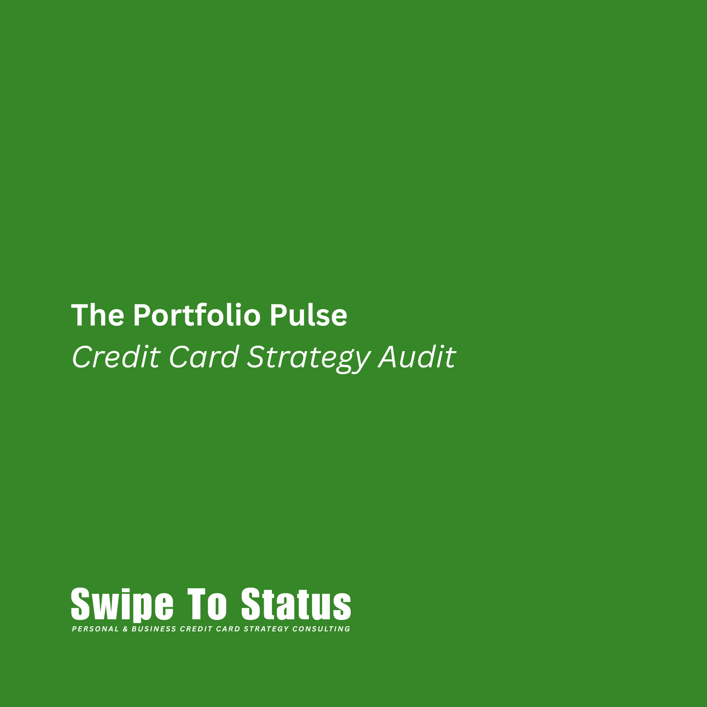 The Portfolio Pulse | Credit Card Strategy Audit